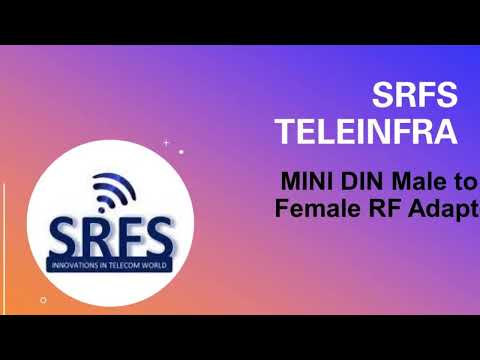 MINI DIN Male to N Female RF Coaxial Adapter