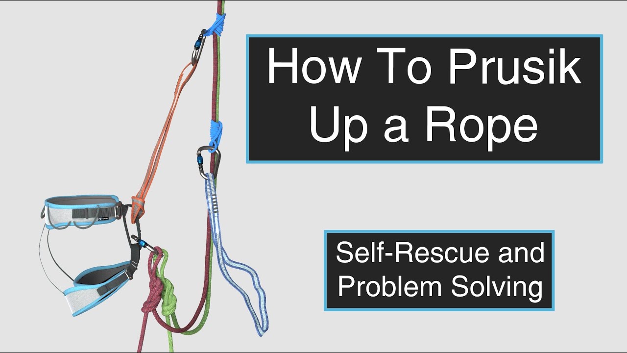How To Prusik Up a Rope - Trad Climbing Self-Rescue Skills