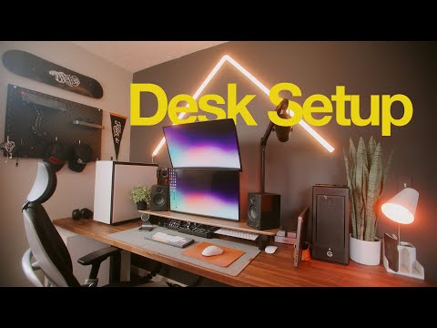 The Dream Desk - Ultimate Mac + PC Hybrid Setup