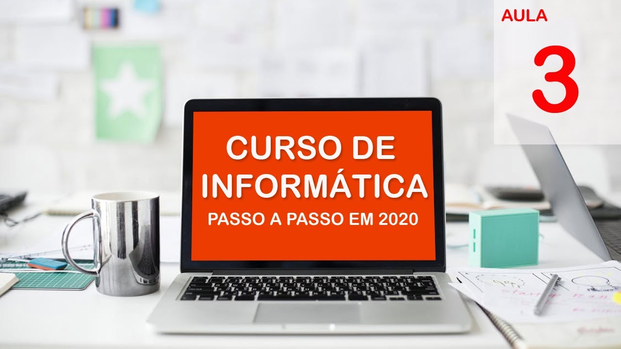 Curso Básico de Informática 2020- Iniciantes- (Aula 3)- Como Digitar Textos no Computador!