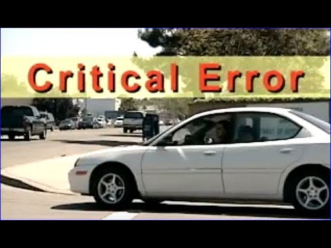 #DMV#Behinde-the-wheel-drive-Test-Critical-Error#3-Failure to Stop