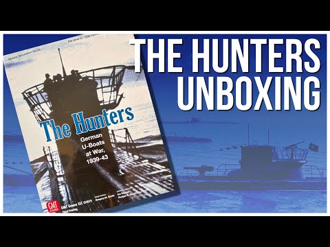 The Hunters Unboxing / Overview - GMT Games - Historical Game - U-boat Solitaire - Gregory M. Smith