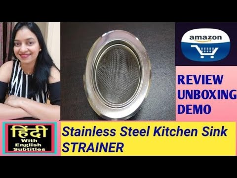 Neural Sliver Single Stainless Steel Sink/Wash Basin Drain Strainer (1Pc Only)(4748)