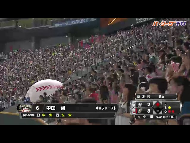 カメラも揺れる!! 札幌ドームに稲葉ジャンプ復活!!
