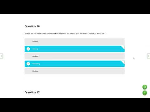 Cisco CCNA - 2 (Switching, Routing, and Wireless Essentials) - Checkpoint Quiz Answers