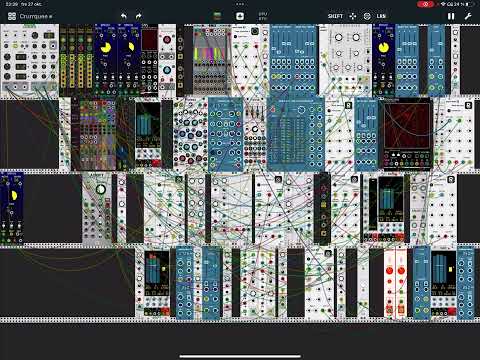 AUv3 on mirack ipad - Faterminator Day / moog model d , tape cassette 2, audio kit verb
