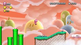 New Super Mario Bros. U Deluxe: Gameplay Walkthrough | Bouncy Cloud Boomerangs