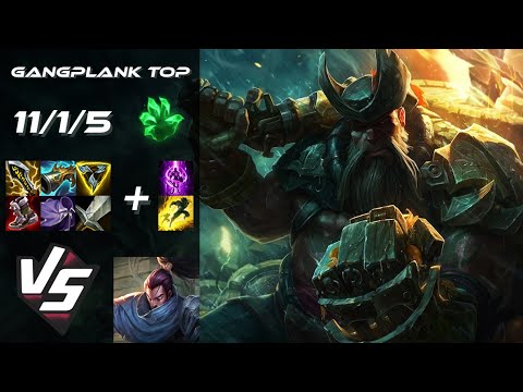 TOP Gangplank vs Yasuo - EU Challenger Patch 14.20