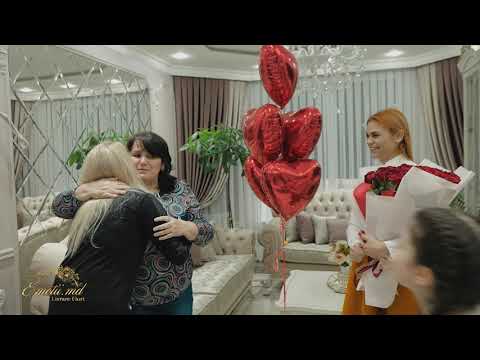 Emotii.md - Livrare Flori Chisinau ! Surpriza la domiciliu pentru mamica Olga, 60 ani.