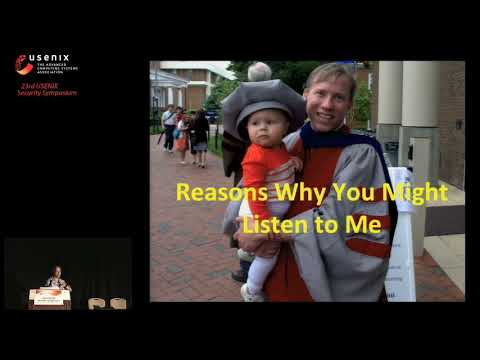 USENIX Security '14 - How To Live In Paradise: Pearls of Wisdom for New and Prospective Faculty