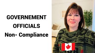 GOVERNMENT OFFICIALS (NON-COMPLIANCE)