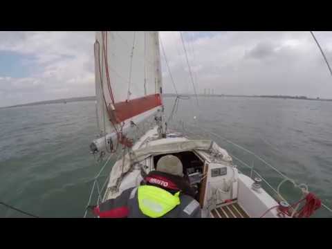 Man Overboard. 'Hove to - reach - tack' method