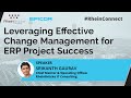 #Webinar Leveraging Effective Change Management for ERP Project Success