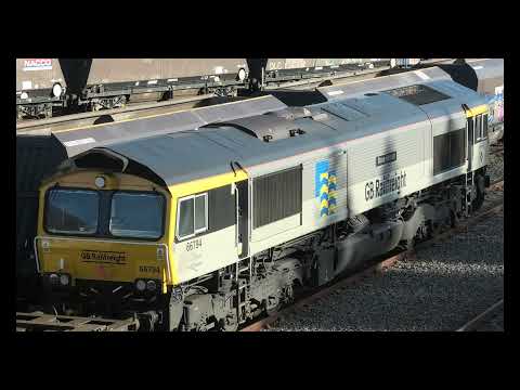 Class 66,66794, Steve Hannam at Tonbridge West yard on 5 jan 2022