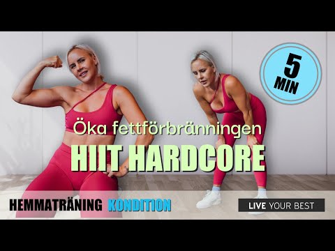 HIIT HARDCORE - Öka fettförbränningen på 5 minuter