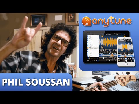 Phil Soussan - mit Anytune besser spielen lernen! Bass, Gitarre, Klavier, Schlagzeug, Saxophon