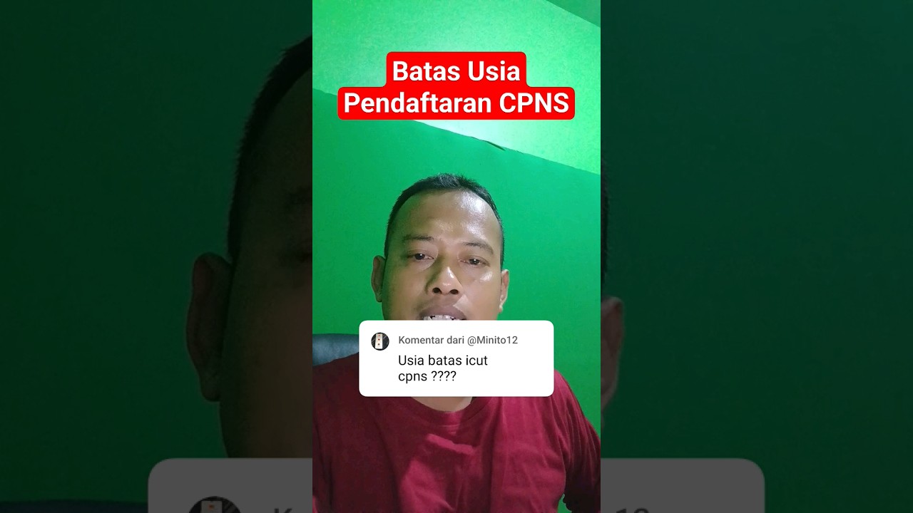 Batas Usia Pendaftaran CPNS 2024 Syarat Daftar CPNS 2024 #cpns2024 #syaratcpns