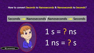 How to convert Seconds to Nanoseconds (s-ns) and Nanoseconds to Seconds (ns-s)? || BD conversion