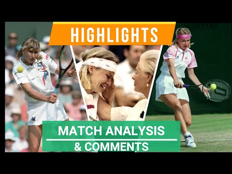 Steffi Graf vs Jana Novotna - Wimbledon 1993 Final - Highlights, Match Analysis & Comments.