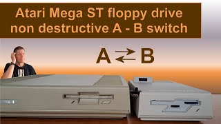 Atari Mega ST non destructive floppy drive A - B switch