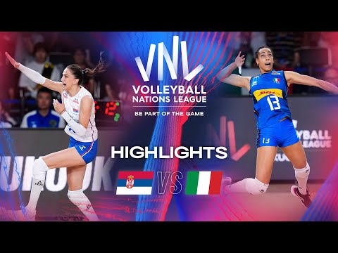 🇷🇸 SRB vs. 🇮🇹 ITA - Highlights | Week 3 | Women's VNL 2024