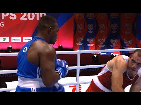 Round of 16 (+91kg)  BOULOUDINATS Chouaib (ALG) vs TIAFACK Nelvie (GER) /AIBA World 2019