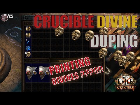 [PoE 3.21] DUPING DIVINE ??  NEW CRUCIBLE MONEY STRAT DISCOVERED