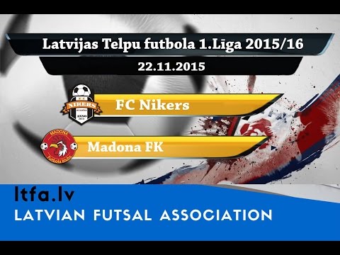 FC Nikers - Madona FK [LTFA 1.LĪGA 2015/16 [Highlights]