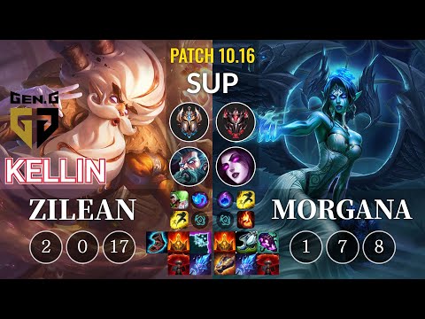 GEN Kellin Zilean vs Morgana Sup - KR Patch 10.16