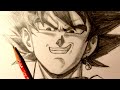 ASMR | Pencil Drawing 176 | Goku Black (Request)