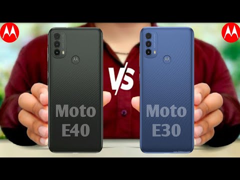 Motorala Moto E40 vs Motorola Moto E30