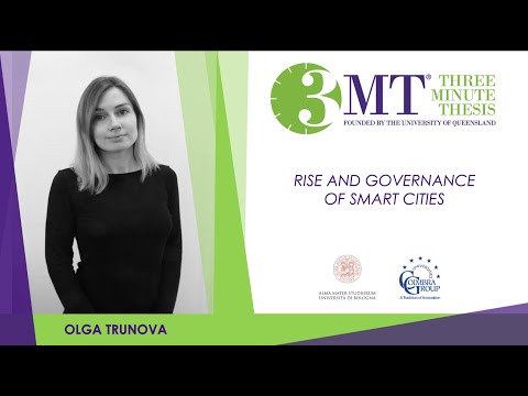 Three Minute Thesis Competition 2021:  Olga Trunova– University of Bologna.