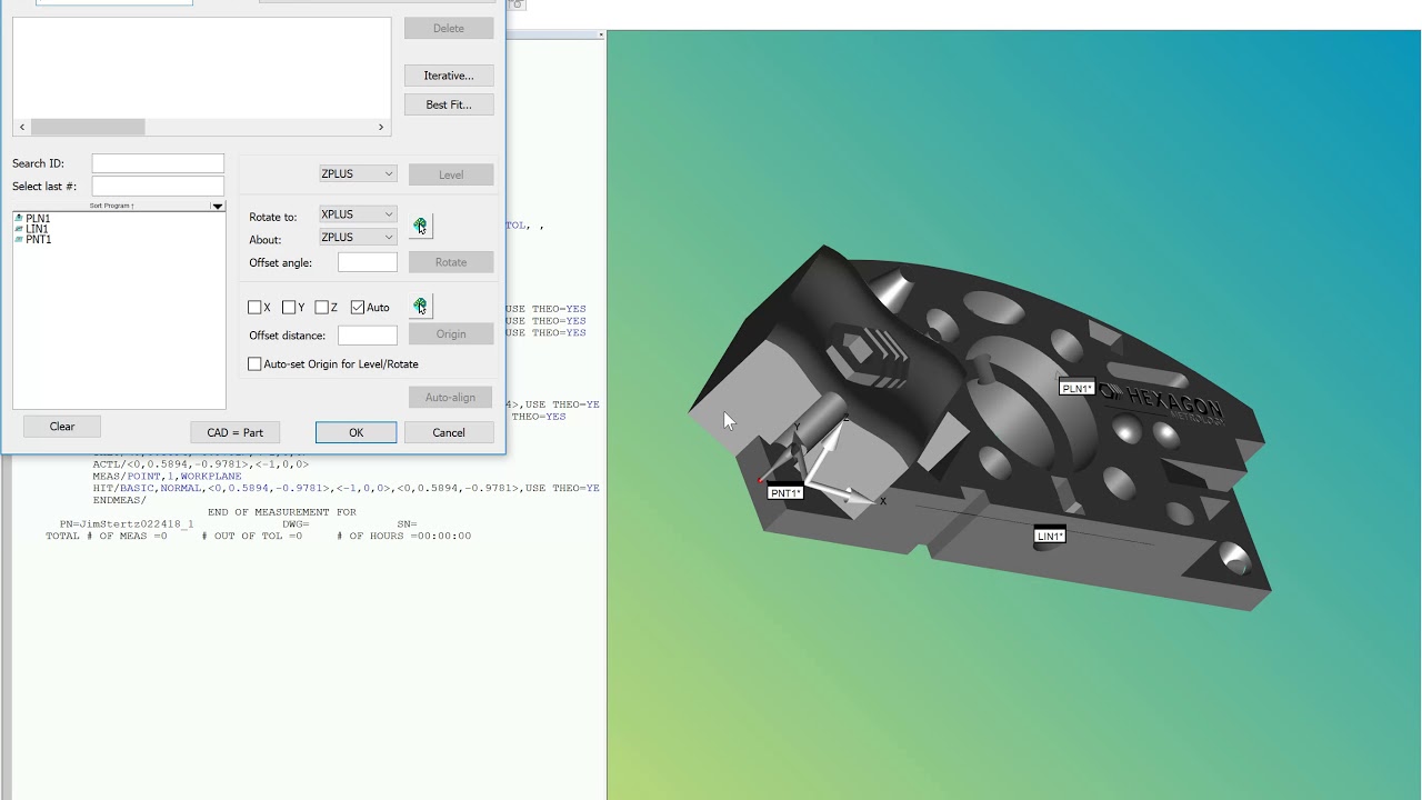 MACH2615   PC DMIS   Basic Alignment   022418