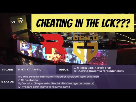 The cheating incident...