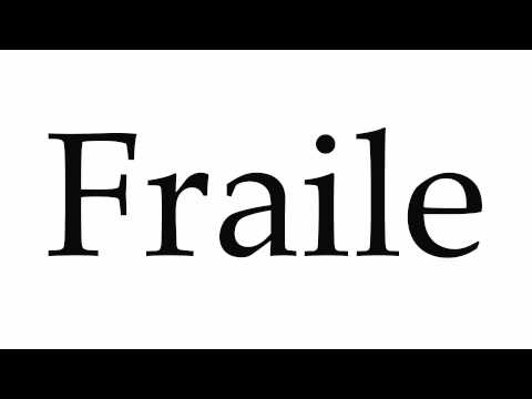 How to Pronounce Fraile