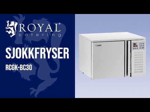 video - Sjokkfryser - 29,5 L - Royal Catering - frysekapasitet: 4/209 kg/min