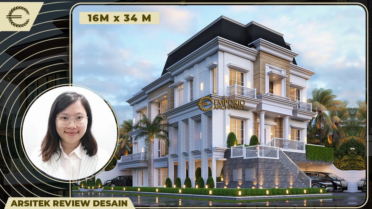 Video 3D Mr. Anthony Classic Modern House 3.5 Floors Design - Jakarta