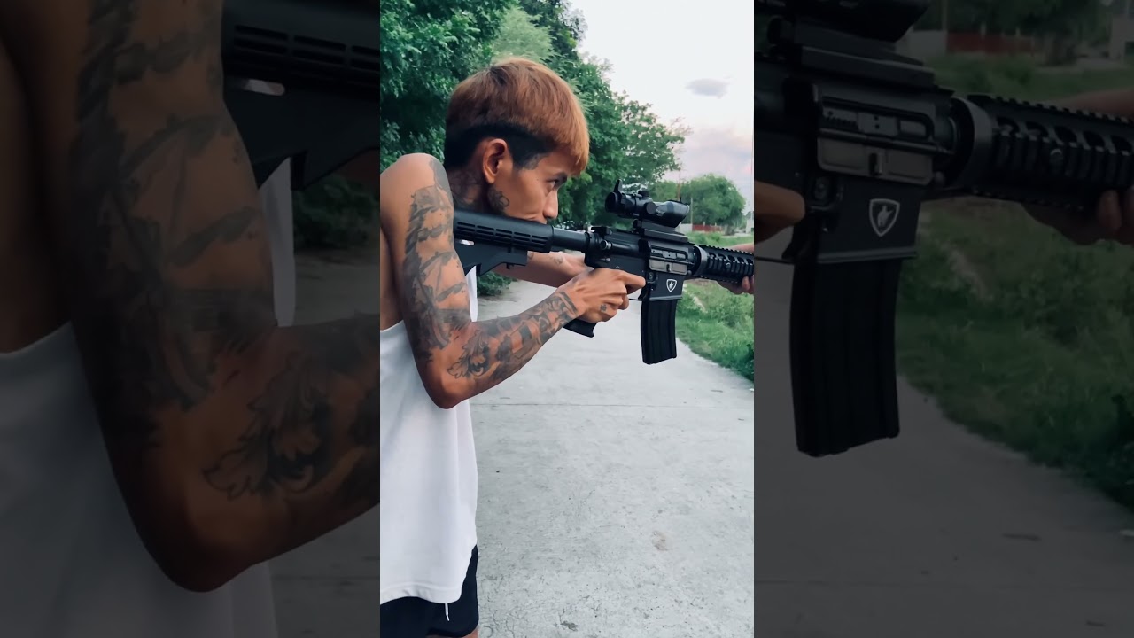 WE M4 Ris Gas Blow Back Rifle (gbbr) #airsoft #gbbr #m4 #toygun