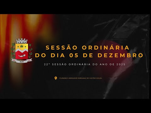 Sessão Ordinária do dia 05 de dezembro de 2025