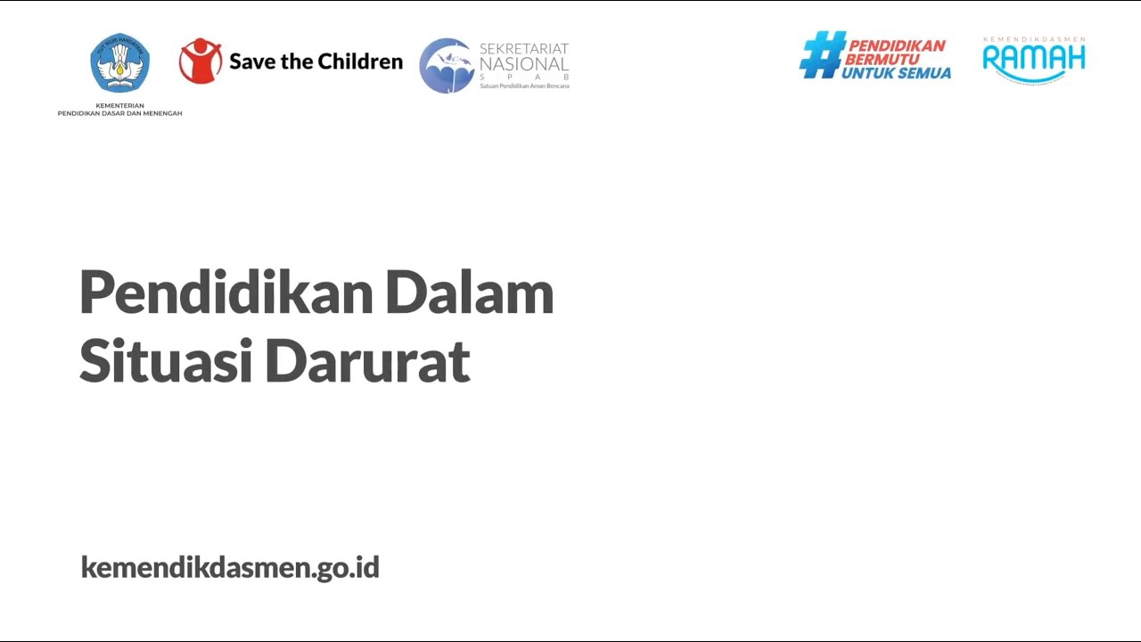 Pendidikan Dalam Situasi Darurat