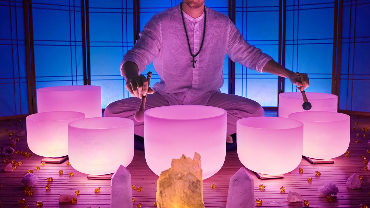 **WARNING** THESE ARE POWERFUL HEALING FREQUENCIES | Crystal Singing Bowls for Spiritual Awakening