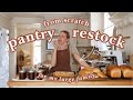 Huge Pantry Restock FROM SCRATCH Breakfast Sausage Chicken Bouillon Bounty Bark Jam More