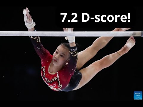Qiu Qiyuan (CHN) 7.2 D-Score! Hardest Uneven Bars Routine in the World!