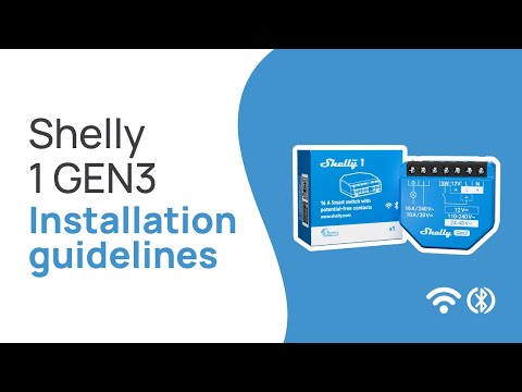 Shelly 1 GEN3 - Installation video US