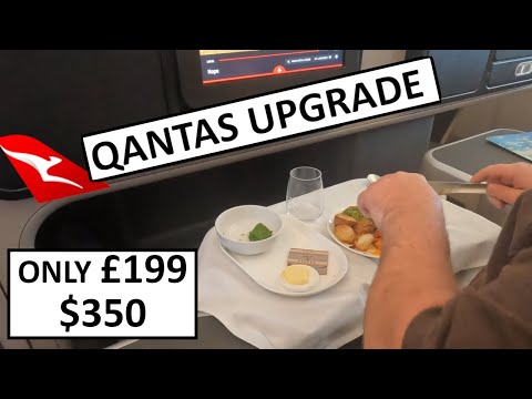 Business Class Upgrade! Awesome Lie Flat Bed on Qantas for crazy £199