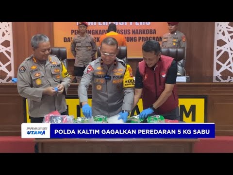 POLDA KALTIM UNGKAP KASUS SABU 5KG