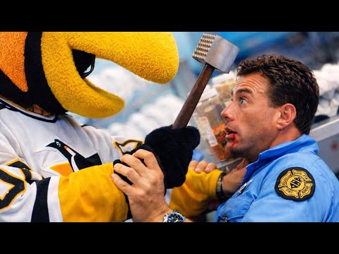 Jean Claude Van Damme VS The Pittsburgh Penguins Mascot | Sudden Death (1995) 4K Clip