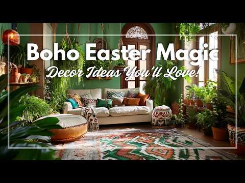 Free Easter 2024 Boho Style Decor Print