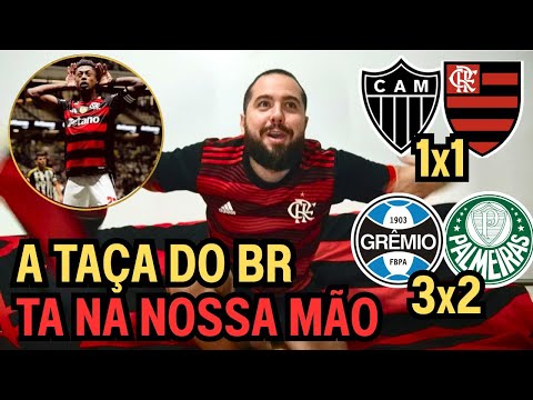 REACT DUPLO MELHORES MOMENTOS ATLÉTICO MG 1X1 FLAMENGO/GRÊMIO 3X1 PALMEIRAS - MENGÃO COM MÃO NA TAÇA