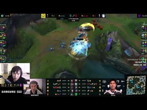 Doublelift reactions to Bwipo solo killing FakeGod